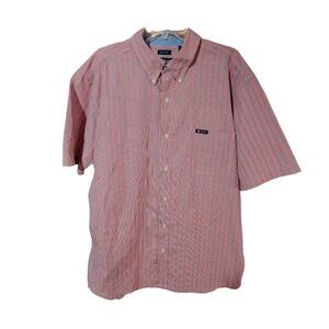 Chaps XXL Red and Blue  Striped Mens Shirt